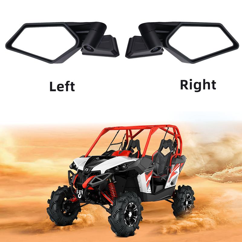 

for Maverick X3 Side Mirror Rear View Racing Style 1 Pair Mirror for Can Am for Maverick X3XRS XDS MAX Off-road 2017-