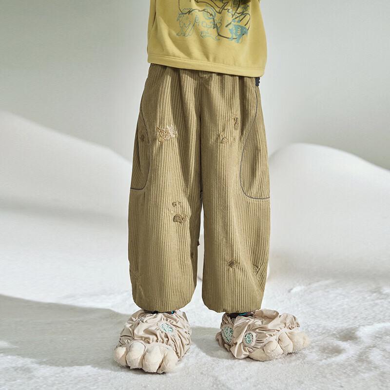 Children s Unisex Cotton Blend Elastic Waist Pants 120 cm