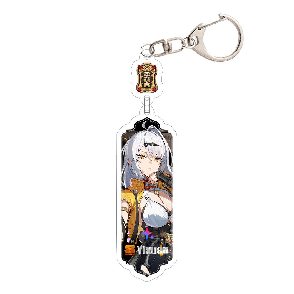 Game Zenless Zone Zero Acrylic Keychain Aria Cissia Nangong Yu Backpack Keyring Pendant Belle Nicole Demara Decorative Ornament