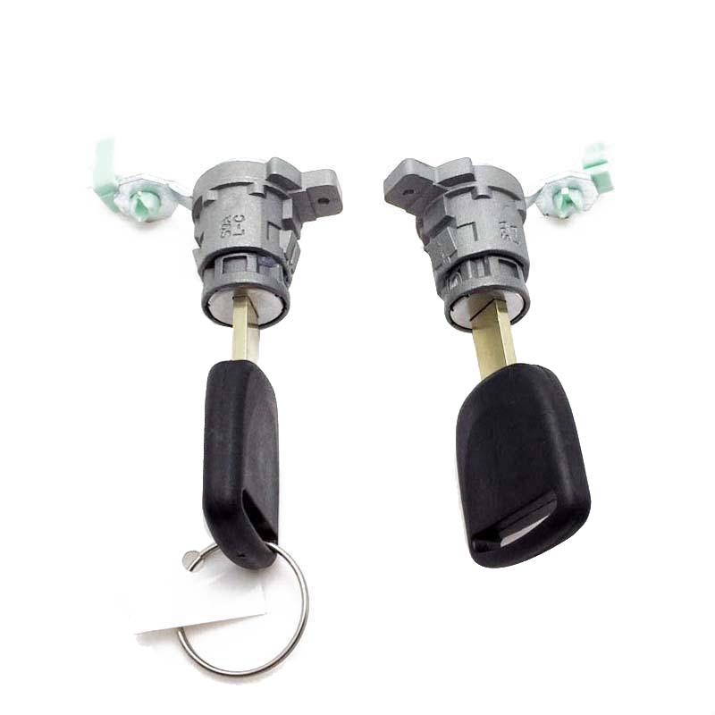 

Left & Right Door Lock Cylinder with 2 Keys for 2003-2011 Honda Accord Civic Odyssey S2000 CR-V 72185-S9A-013 срібний