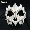 Halloween Dragon God  Long Teeth Demon Cosplay Mask Eco-friendly Animal Theme Party Animal Skull Mask Halloween Props Accessor