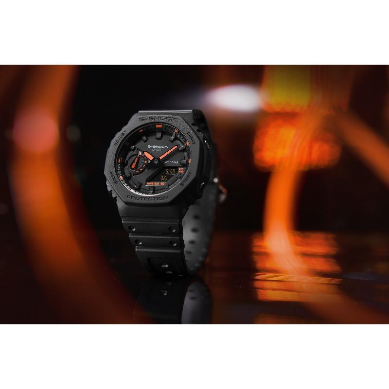 Casio Men's Resin 200M Water Resistant Digital Shock Resistant Quartz Watch GA-2100-1A4
