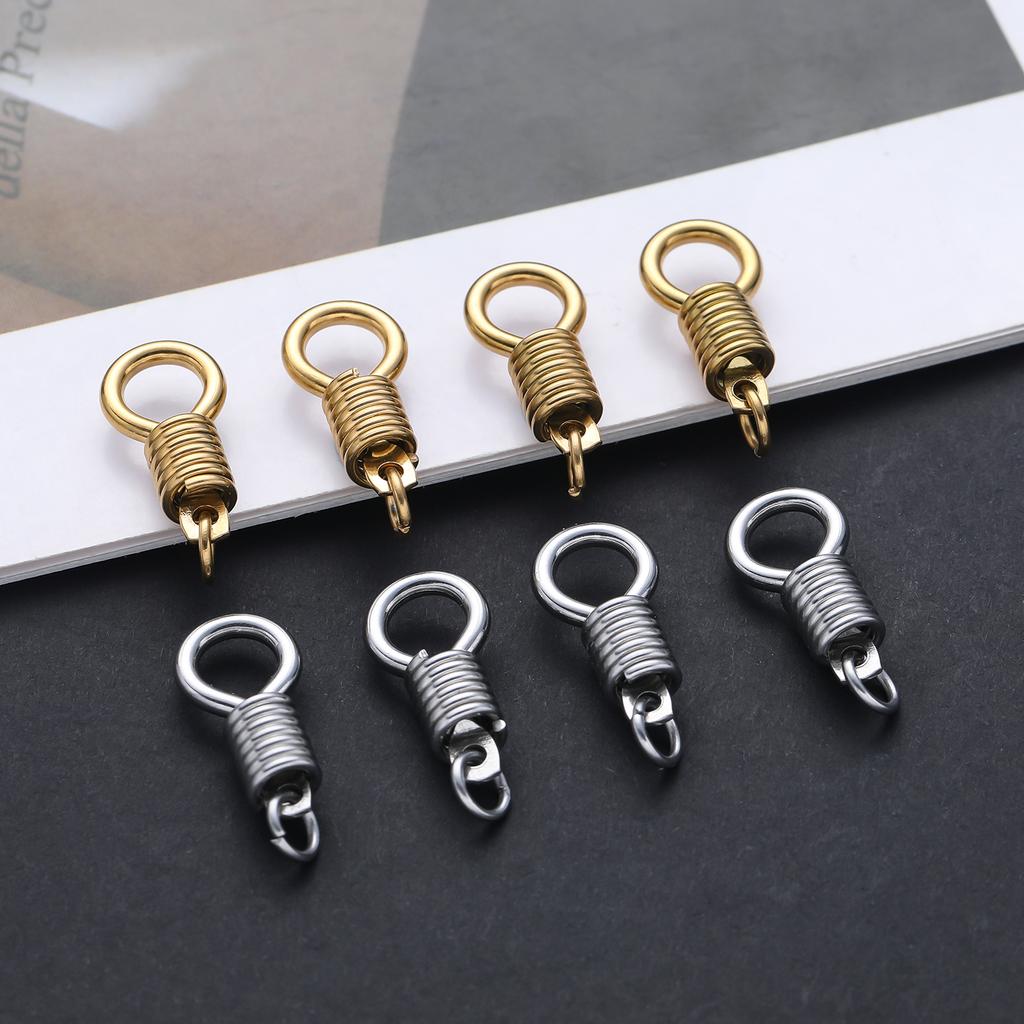 1Pcs/Lot 304 Stainless Steel Metal Spring Ring Buckle Clasps for Handmade DIY Jewelry Necklace Bracelet Making Accessories
