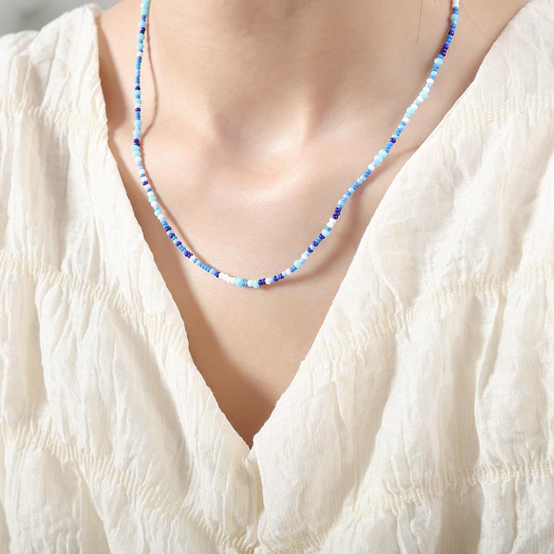 

Ограненный хрустальный камень, натуральный камень, цветные круглые бусины, агат, бисер, ожерелье ручной работы, универсальное, персонализированное, сладкая девушка, темпераментные украшения