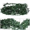 Guirnalda de Hiedra Artificial de 7,5M, Enredadera Falsa de Hojas Verdes con Cable Flexible, Hojas de Plástico Realistas para Decoración de Bodas y Fiestas, Diadema
