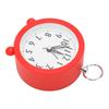 Circular Alarm Clock Battery Powered Electronic Alarm Clock Simple Plastic Button Alarm Clock for Bedroom Bedside Desk