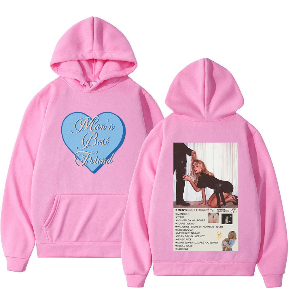 Sabrina Carpenter Mans Best Friend Album Merch Graphic Hoodie Men Women Fashion Tops Long-sleeved Y2k Clothes Casual Sweatshirt