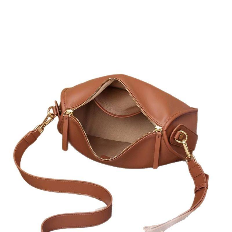 Women's Large-capacity Bag, Women's Spring and Summer Crossbody Bag, Soft Leather High-end Single-shoulder Armpit Bag
