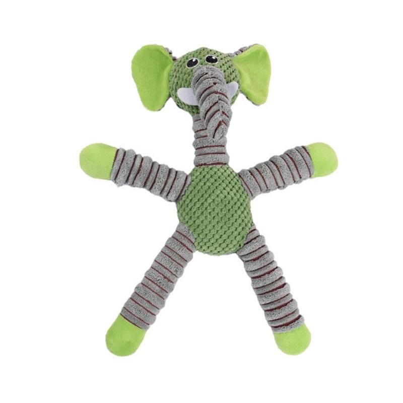 Squeak Dog Toy Interactive Stuffed Chew Toy Keep Teeth Healthy Reduce Boring