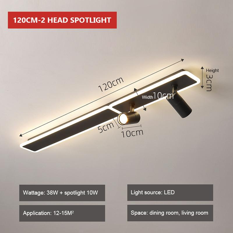 Modern LED Aisle Ceiling Lamp Chandelier With Spotlight For Living Dining Room Bedroom Home Decor Indoor Lighting Fixture Luster