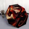 Dragon, Lava- Automatic Umbrella,Suitable for Men and Women,Suitable for Birthdays, Christmas, Gifts for Fashion Lovers0955b