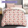 Boo Mario Pattern Bedding Home Decoration Birthday Gift ( 1 Duvet Cover + 2 Pillowcase, Without Core),fan Merchandise.