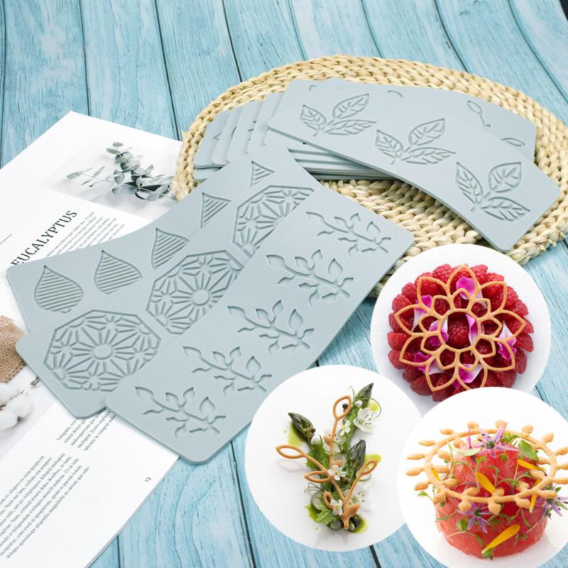 Decorative Lace Mat Sugar Craft Fondant Cake Molds Flower Leaf Shape Silicone Fondant Molds Chocolate Mold For Sugar Craft /Gum+