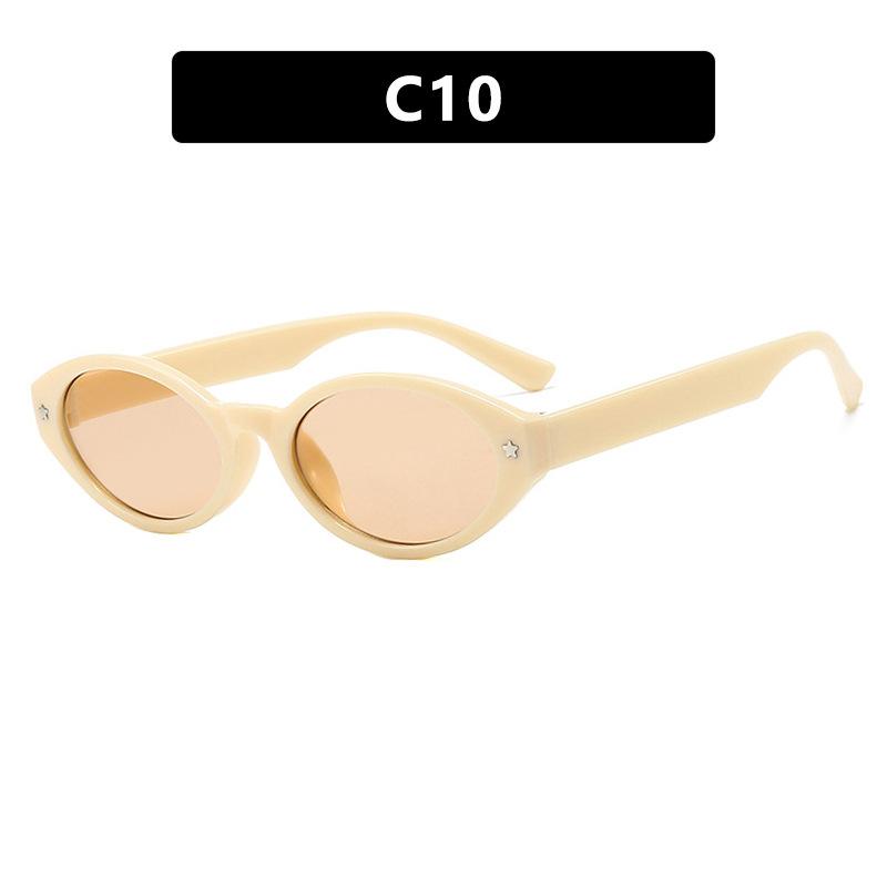 New Oval Shape Sunglasses Women Square Eyeglasses Female Brand Designer Oculos Retro Shades Fashion UV400 Eyewear