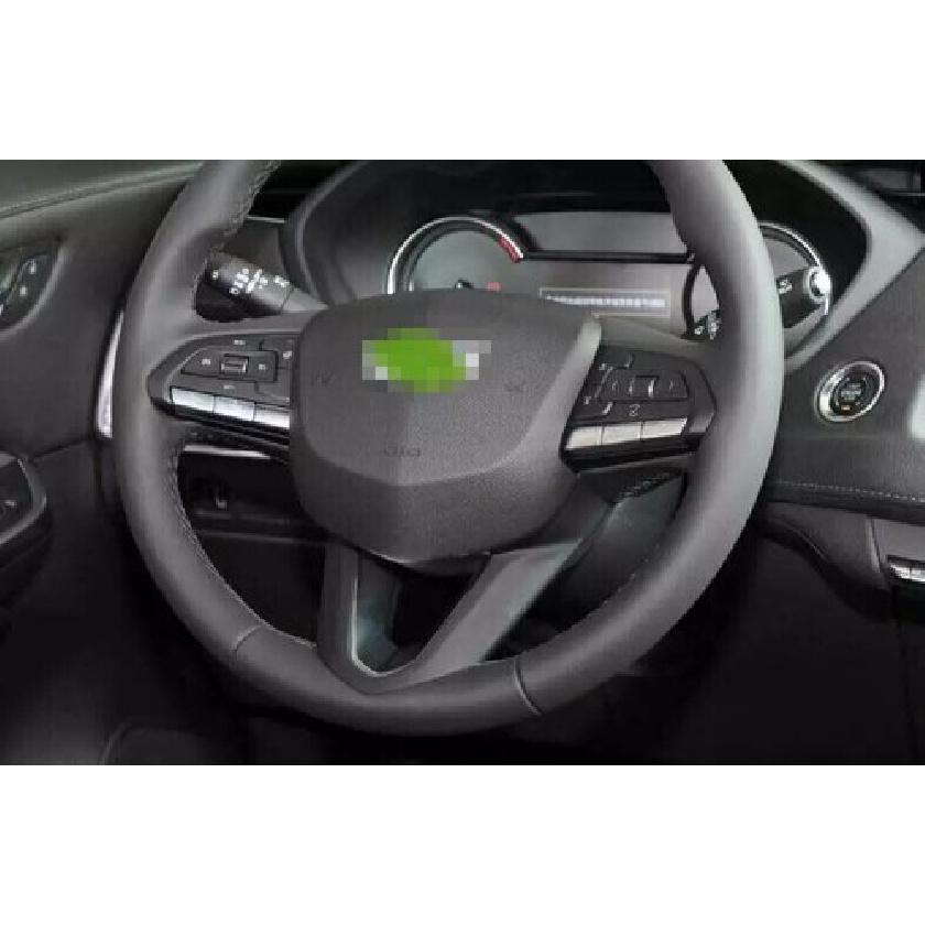 Real Carbon Fiber Steering Wheel Sheet Cover Trim 3PC For Cadillac XT4 -