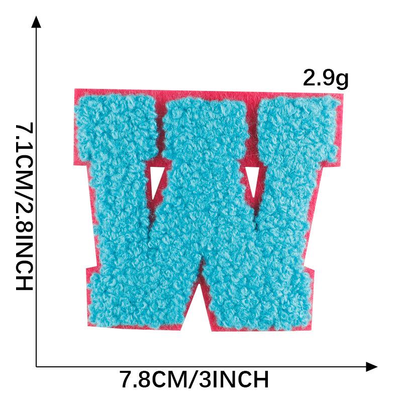 Diy Patch Sticker Letter Towel Embroidery Cloth Sticker Multi-Color Cloth Label Clothing Accessories Badge Embroidery Sticker