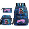 Spielwaren Aphmau Schultasche Cartoon Rucksack Federmäppchen Umhängetasche Dreiteiliges Set