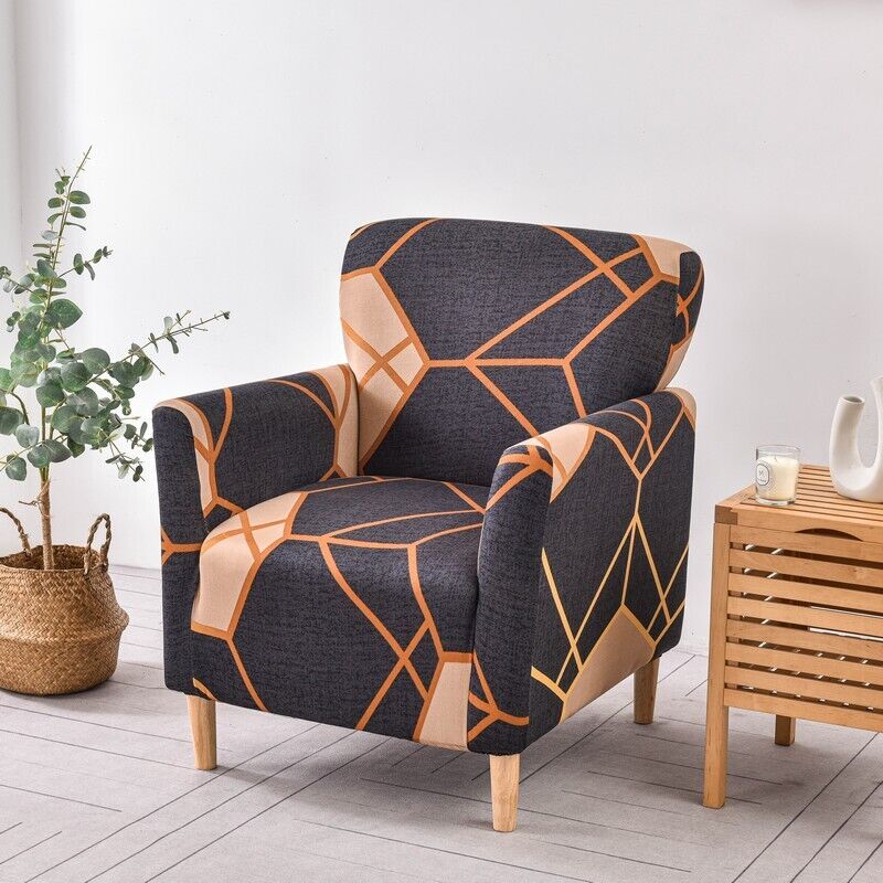 Floral Stretch Chair Cover Sofa Single Armchair Slipcover Highbackrest Protect Living Room Furniture Protector Home Decoration
