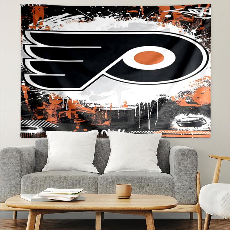 1PC Flyers Hockey Team Tapestry Accessories Playroom Tapestry, for Bedroom,Livingroom, dormitory Room Wall Decor Fan Birthday Gifts