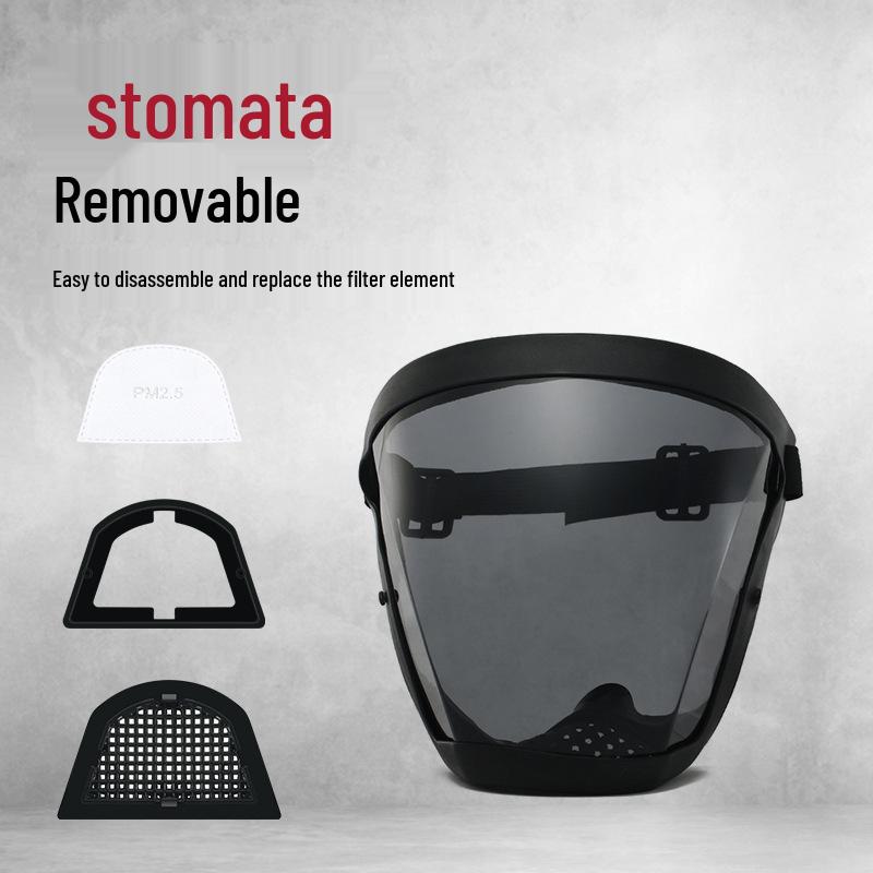 High-Definition Transparent Anti-Droplet Dustproof Protective Face Shield Goggles for Cycling