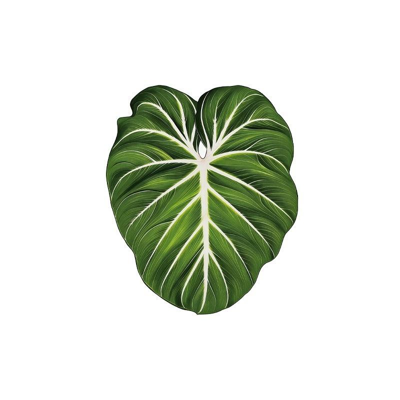 Acrylic Monstera Leaf Coaster Tropical Green Plant Cup Mats Anti-Slip Cup Holders Countertop Protector Kitchen Drink Coasters
