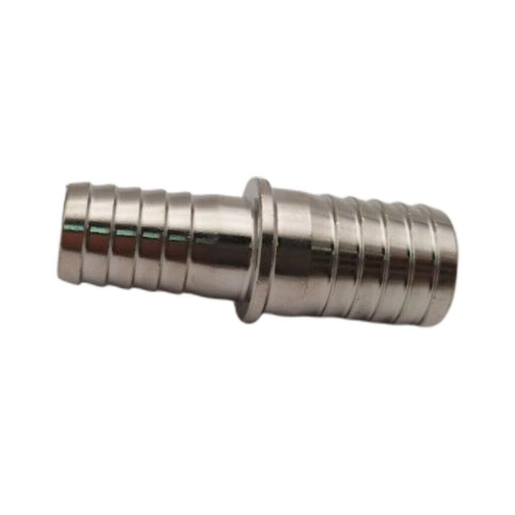 FOOD GRADE STAINLESS STEEL 7/16" x 9/16" BARB Reducer FITTING ADAPTER COUPLER