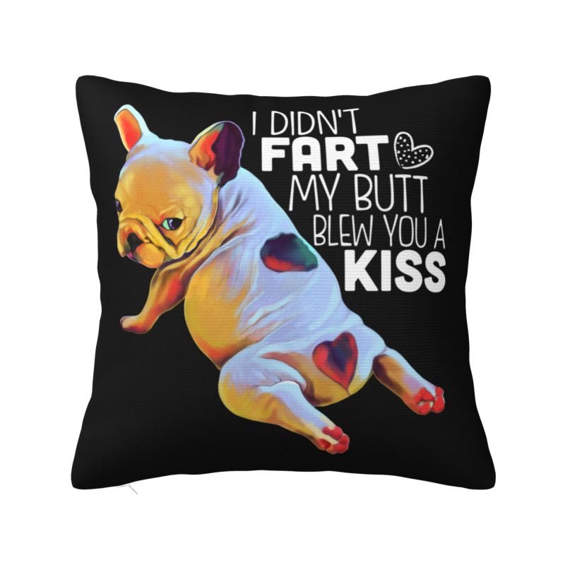 Anatomy Of A French Bulldog Cushion Cover x cm Polyester Soft Throw Pillow Case For Sofa Chair Home Decoration Pillowcase 30x30cm