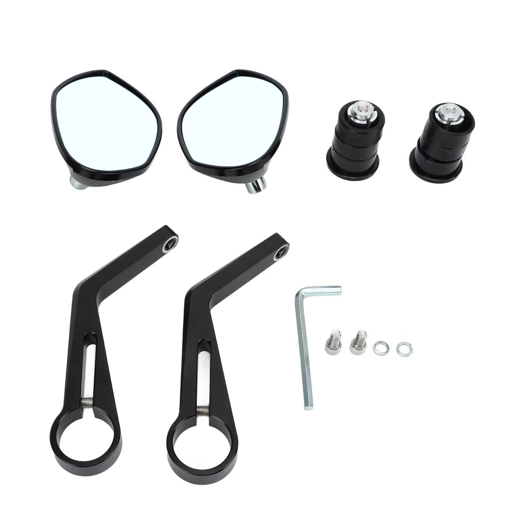 2pcs 22mmCelsius0.87in Motorcycle Mirro Handlebar Side Mirror Replacement for SU UKI 250R R600 R750