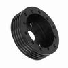 1in Aluminum Steering Wheel Hub Spacer for 5 6 Hole Wheels To 3 Hole Adapter(Black)