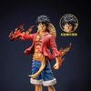 One Piece Standing Posture Luffy 27cm Double Head Eagle  Meteor Hat Group Gift GK hand Decoration Toy
