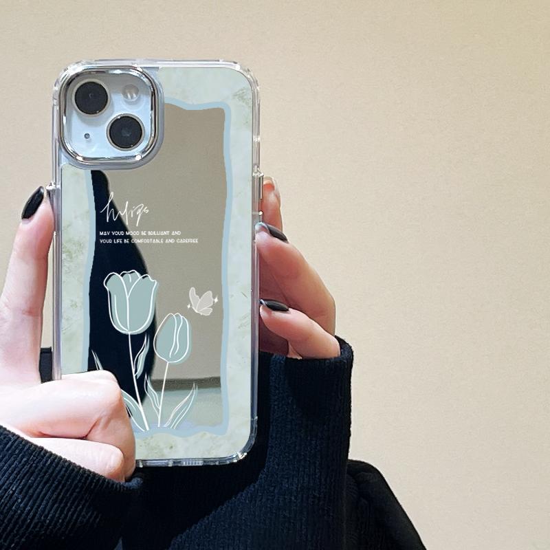 Mobile Phone Cases for iPhone 11 13 XR 15 Pro Max 12 14 Pro Max Case iPhone 16 XS Max Mirror Protective Case Mirror Exquisite Cartoon Waterproof