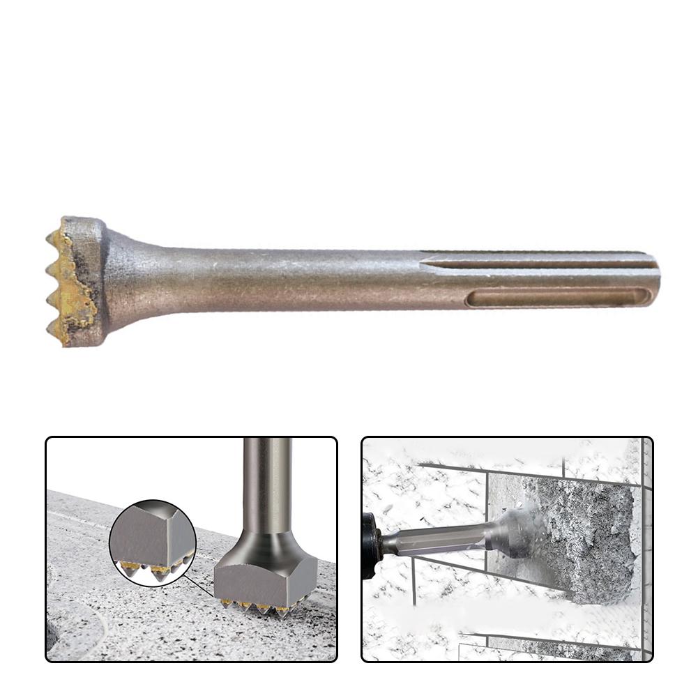 DIY Enthusiast DIY Projects Construction Site Bushing Bit 16Teeth Tip Chisel High Efficiency Square Head Design