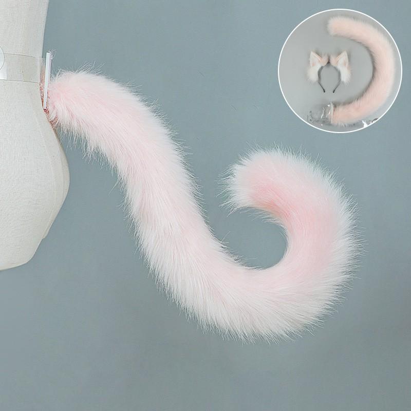 Handmade Japanese Style Animal Ear Headband Lolita Cosplay Cat Fox Ears Hair Accessory Soft Plush Clip