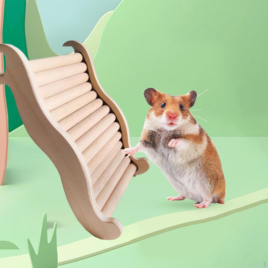 Hamster Stairs, Decorative Exercise Y Cage Accessories Gift Ladder Ys for Budgie Pet
