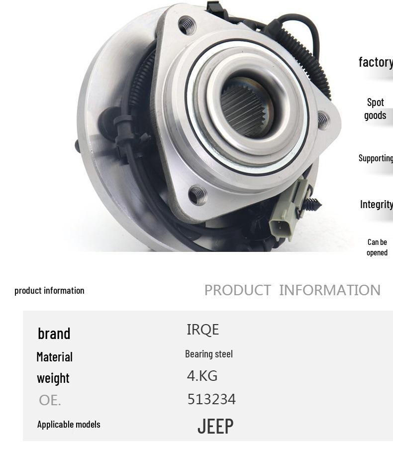 Front Wheel Hub Bearing Assembly 513234 for Jeep Grand Cherokee/Finger