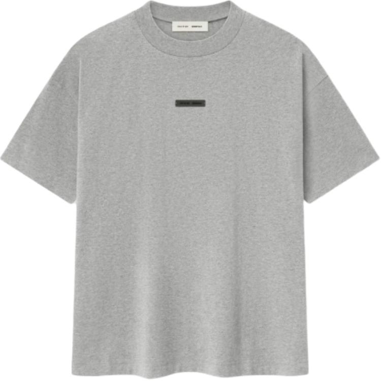 Fear of God Essentials Classic Tee Concrete Heather Men Tops Grey 125SP254195F L