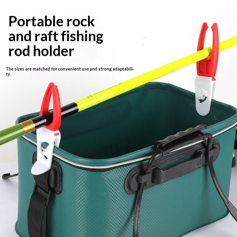 2Pcs/Set Easy Carrying Fishing Rod Stands Feature Slip Resistant Design For Quick Bucket Mounting Fishing Equipment