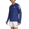 Adidas Own the Run Long Sleeve Running Dark Blue Size Small T-Shirt, Men's, IKM72, (IM5412),