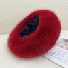 Winter Warm Faux Fur Bucket Hat for Women Fluffy Soft Thicken Plush Fisherman Hats Coldproof Windproof Skiing Fashion Panama Cap