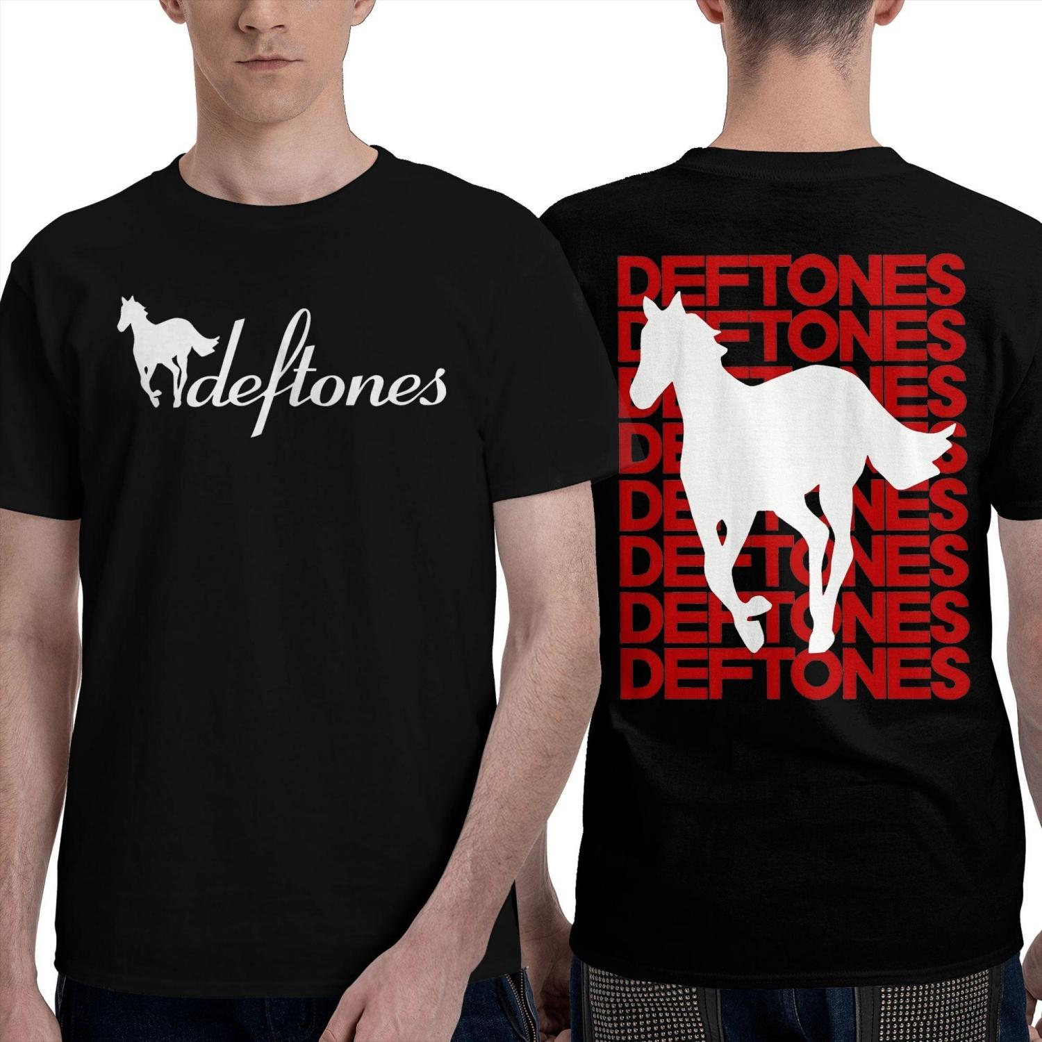

Ом White Pony Deftones Рок-группа Футболка Мужская Потрясающие Хлопковые Футболки Летние Дышащие Харадзюку Футболка Логотип Большие Топы S