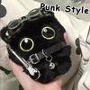 Small Pendant Cuddly Ins Black Cat Plush Dolls Cute Black Plush Keychain Bag Decor Doll Keychain Cat Keychains Bag Accessories