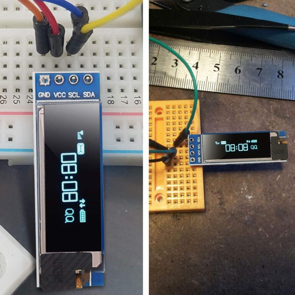 0.91 Inch 6Pin IIC I2C SPI Interface OLED White LCD Display Module 0.91" Drive SSD136 Board For Arduino Raspberry Pi SMT32