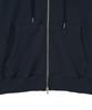 Dandel Dd Heart Check Lining Hoodie Zip-Up (Navy)