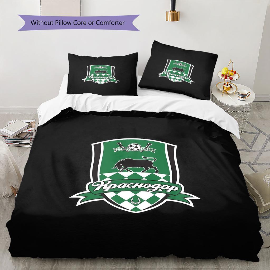 FC Krasnodar Glory Bedding Quilt Set Quilt Cover Pillowcase Home Decoration Birthday Gift (1 * Duvet Cover + 2 * Pillowcase, Without Core)