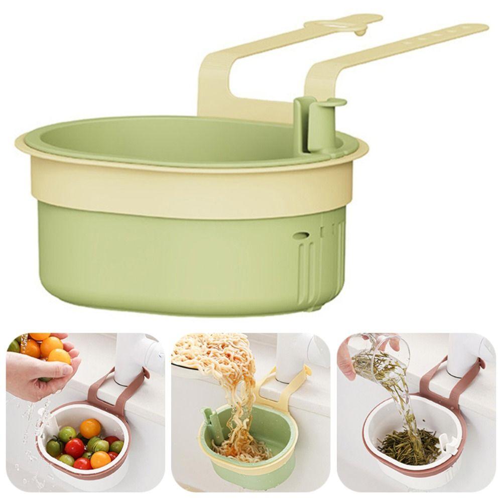 2Pcs Detachable Sink Hanging Strainer Basket 2 In 1 Faucet Hanging Filter Bag  Kitchen Accessories