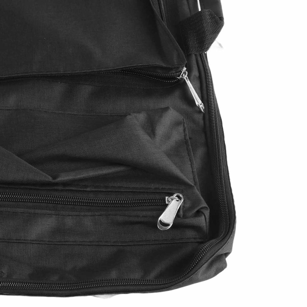 Black Travel Sketching Bag Multi-Pocket Drawing Storage Pack  Daily Art Kit Transport