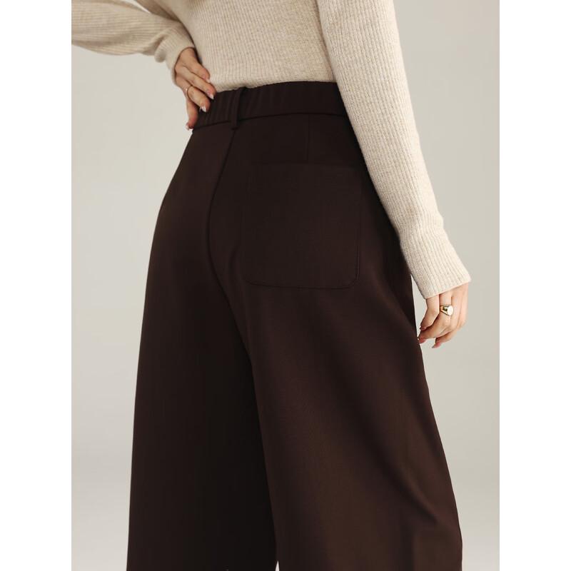 Mengshuya Women's High-Waist Loose Fit Ankle Pants