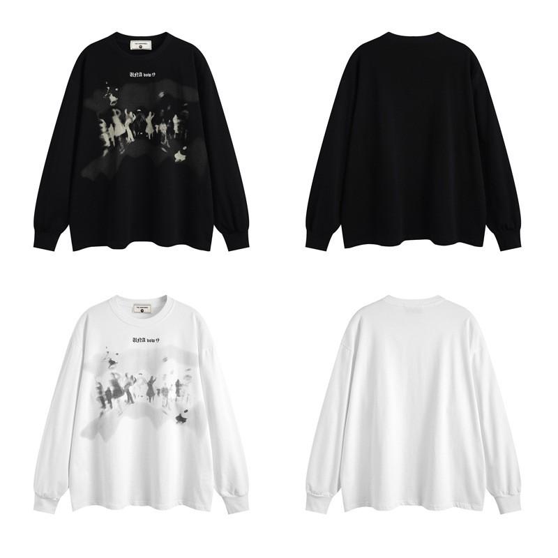 Oversized Streetwear Hoodie Unisex Losse Pasvorm Katoen Lange Mouw Pullover Herfst Casual Kleding