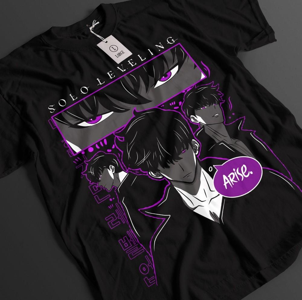 Solo Leveling Shirt Sung Jinwoo Tshirt Haein T-Shirt Beru Top Igris Anime Tee
