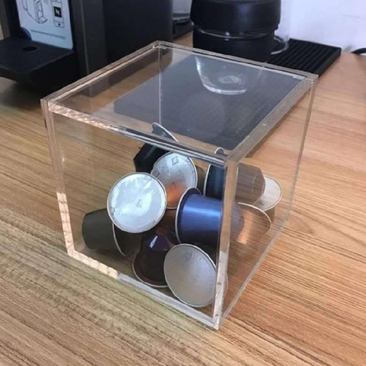 Nordico Trasparente Antipolvere per Custodia con Coperchio Organizer Portacapsule Caffè Tazza R